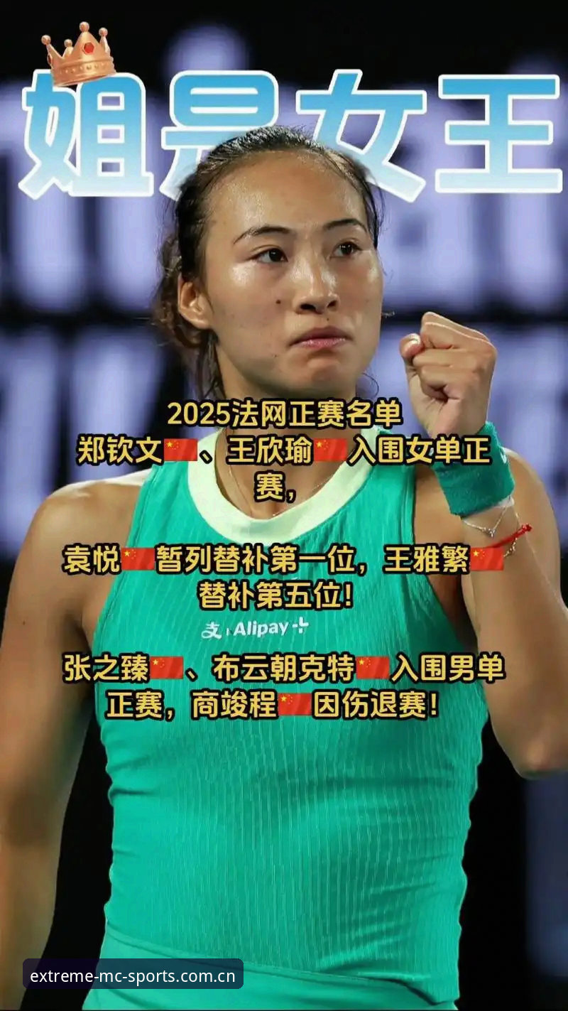 法网女单抽签：郑钦文保分压力vs王欣瑜种子优势，中国金花如何突围？